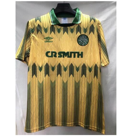 1991-92 Celtic Retro Away Kit Soccer Jersey